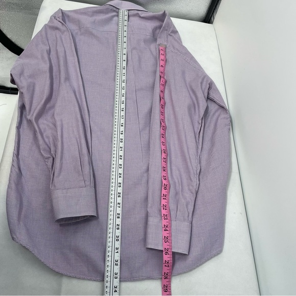 Gitman Bros Purple Houndstooth Button Down Shirt Size L - Picture 5 of 7